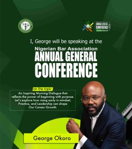 George Okoro to Inspire at NBA-AGC 2025 with “Set Forth at Dawn”