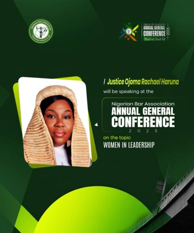 Justice Ojoma Rachael Haruna to Address NBA Conference on "Women in Leadership"