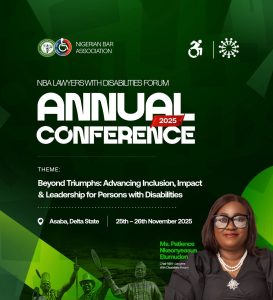 NBA Lawyers with Disabilities Forum Annual Conference 2025 Set for Asaba