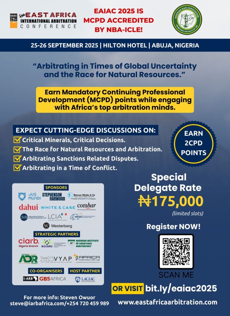 NBA–ICLE Partners with EAIAC 2025: Earn 2 CPD Points & Deepen Your Arbitration Expertise