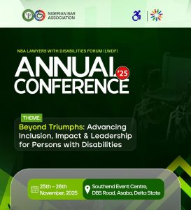 NBA Lawyers With Disabilities Forum Set for 2025 Annual Conference in Asaba