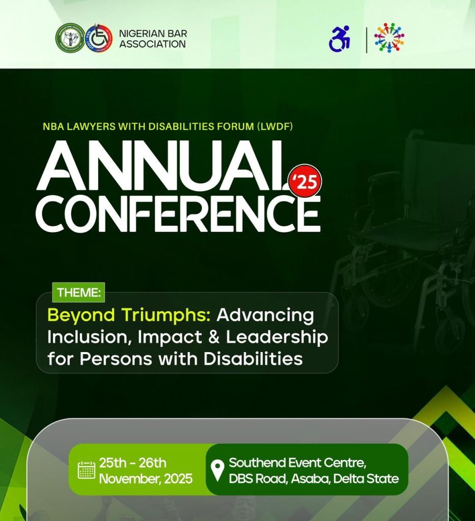 NBA Lawyers With Disabilities Forum Set for 2025 Annual Conference in Asaba
