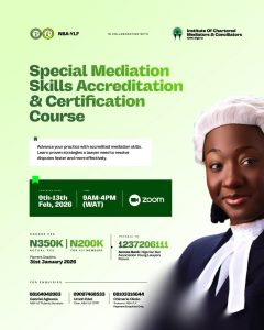 ICMC Mediation Skills & Accreditation Course: 40% Discount for NBA-YLF Members!