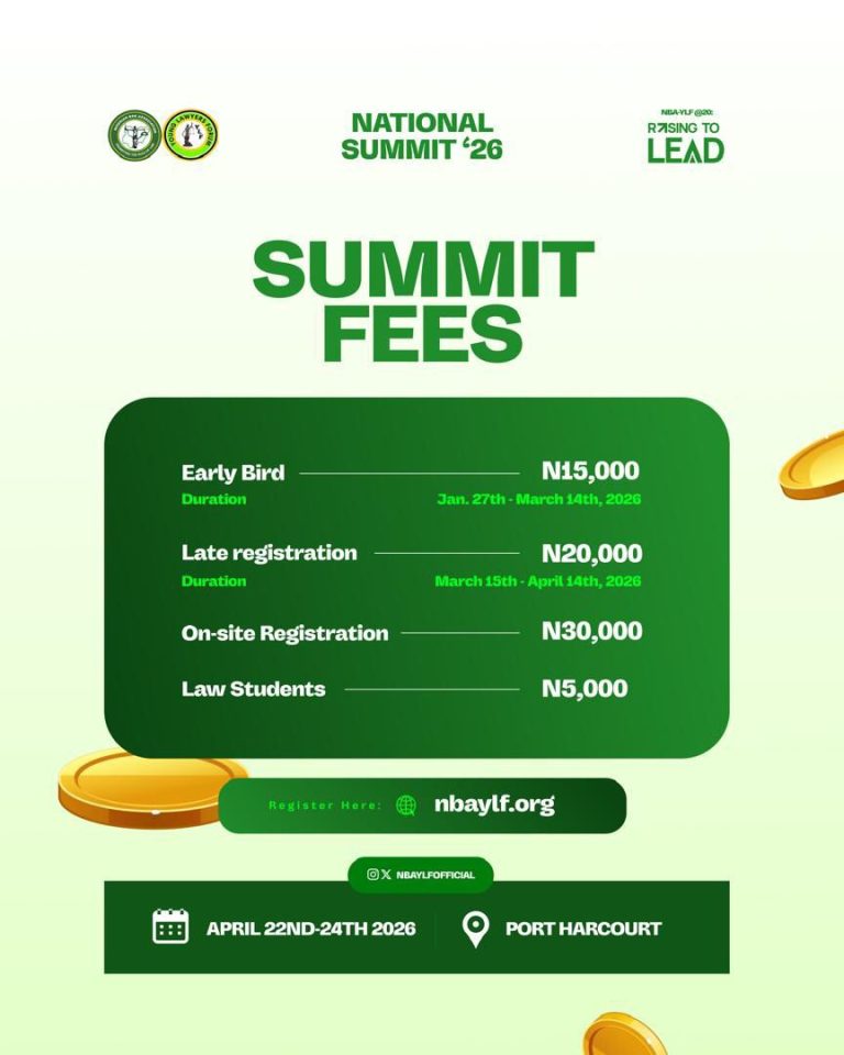 NBA-YLF National Summit 2026 Opens Registration as Young Lawyers Mark 20 Years of Leadership and Impact