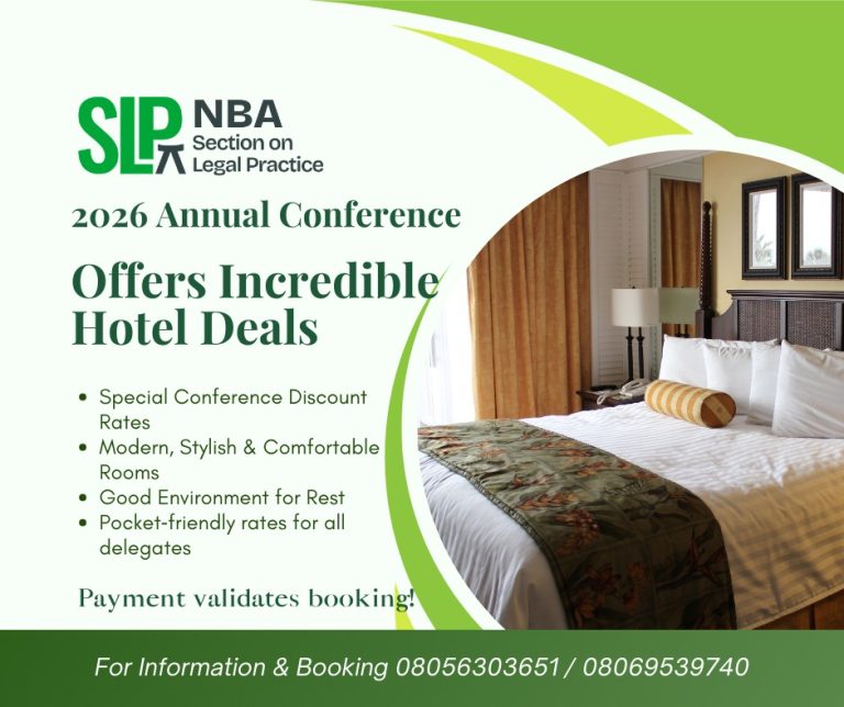 NBA-SLP 2026 AGC: LAWYERS, SECURE YOUR COMFORT EARLY!