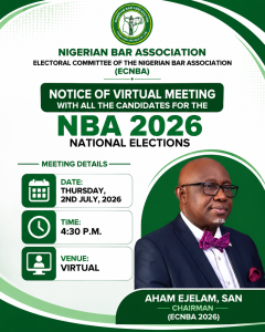 ECNBA Schedules Virtual Meeting with Candidates Ahead of 2026 NBA National Elections